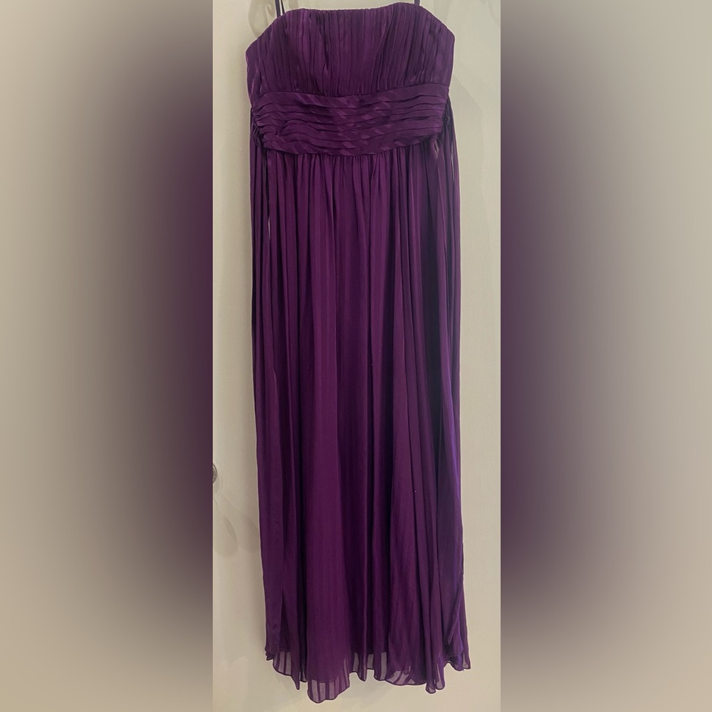 Long purple gown